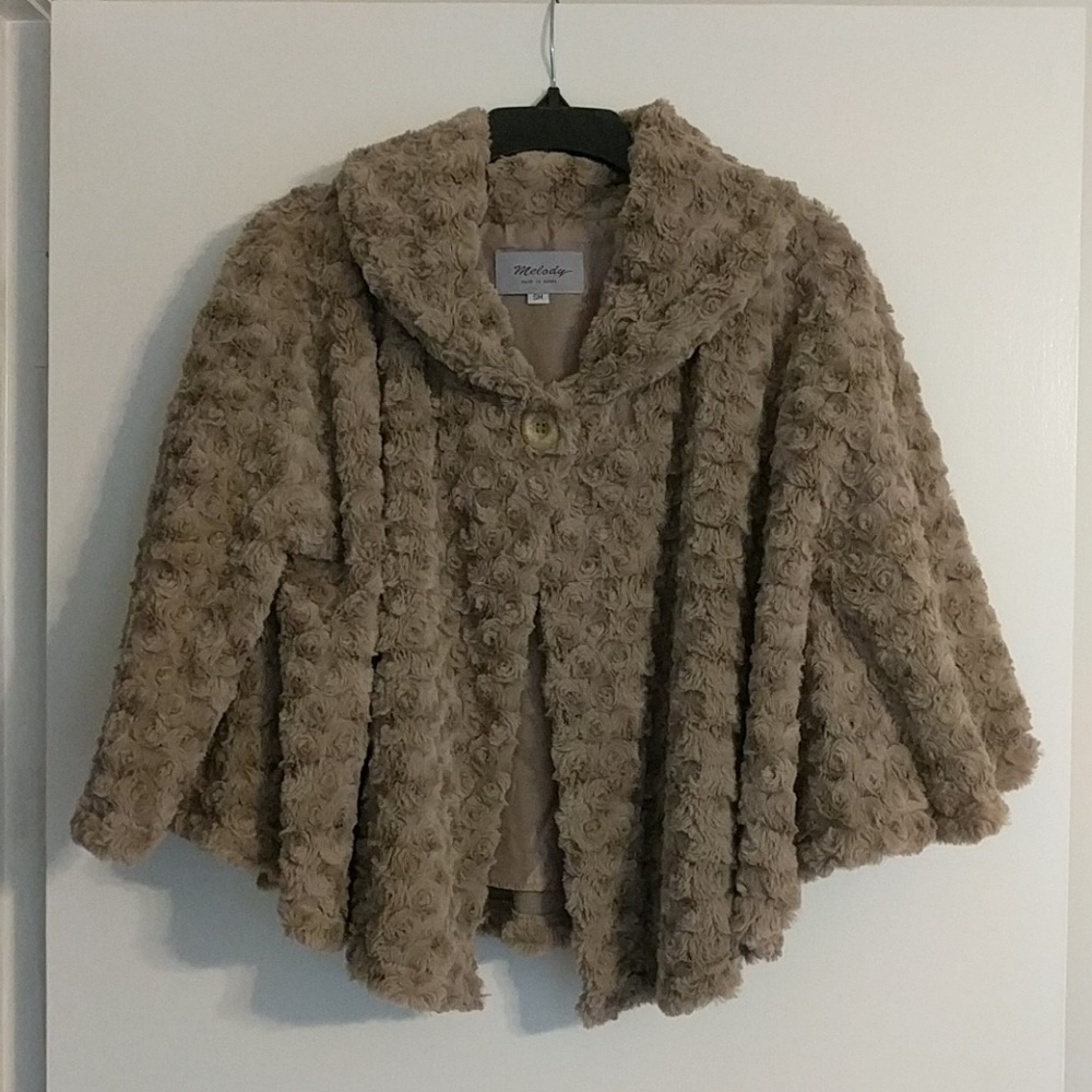 Melody Faux Fur Cape